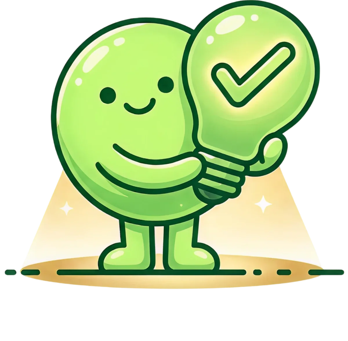 ESG Now mascot holding a light bulb